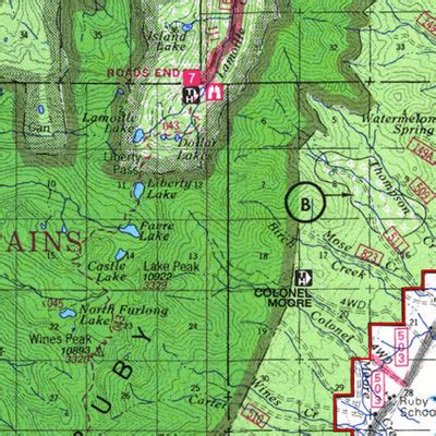 Humboldt-Toiyabe National Forest Ruby Mountain Ranger District 2005 map ...