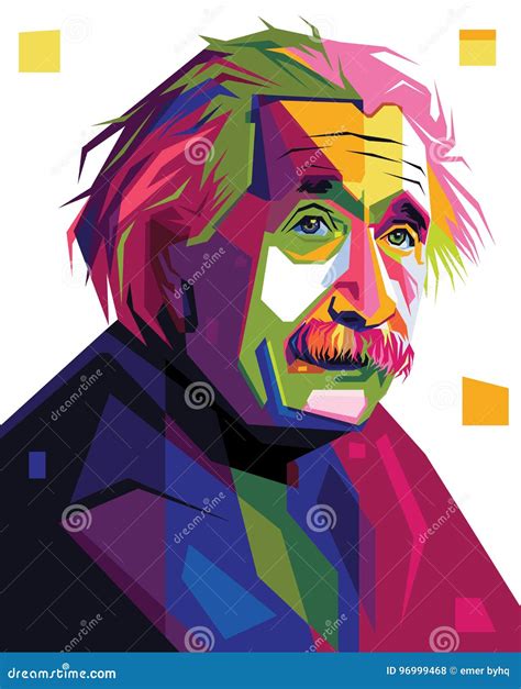 Albert Einstein in Pop Art Portrait Illustration Editorial Stock Photo ...