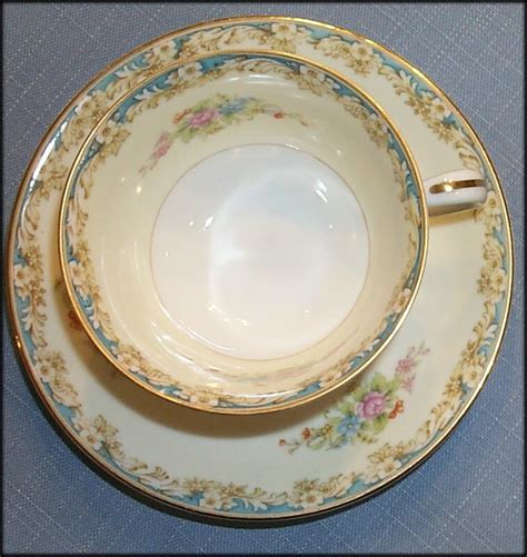 Noritake Rose China Made in Occupied Japan 2 Cups and Saucers