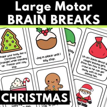 Christmas Brain Breaks for Preschool K | Indoor Outdoor Large Motor ...