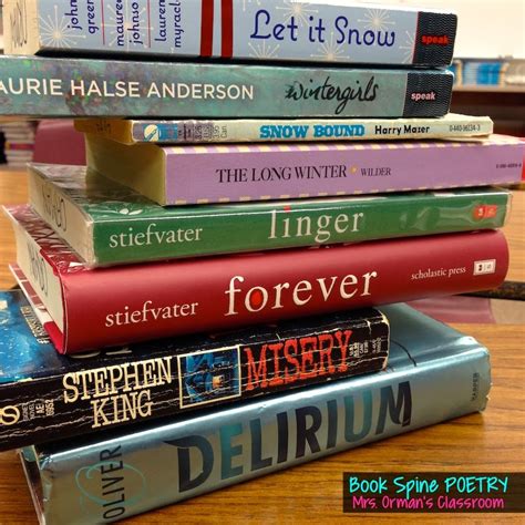 Mrs. Orman's Classroom: Book Spine Poetry: Using the Titles of Books to Write Poetry