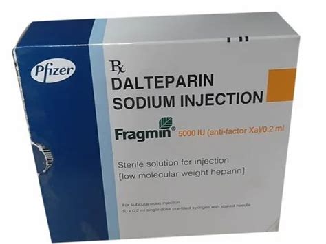 0.2ml Dalteparin Sodium Injection, 5000 IU at Rs 455/box in Pune | ID: 2851357705530