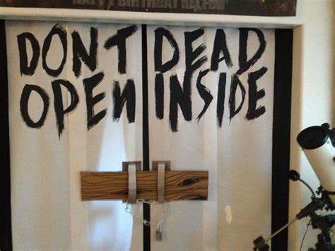 #thewalkingdead #zombie #party #parties Kelton's 12th Birthday - Don't open. Dead inside. doors ...