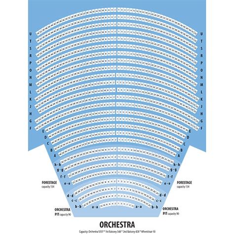 Seating Charts | First Ontario Concert Hall