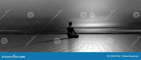 Meditation By Night Royalty Free Stock Image - Image: 23543136