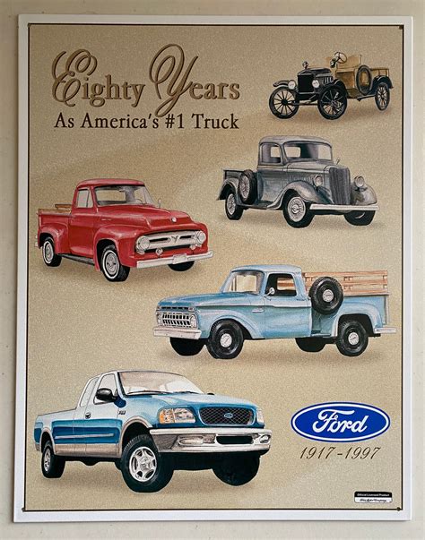 Ford Trucks Garage Vintage Tin Sign Man Cave Garage Art - Etsy