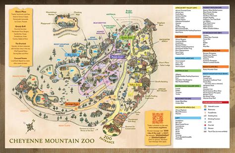 Bear Mountain Zoo Map