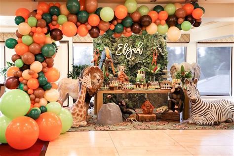 Kara's Party Ideas Jungle Safari Birthday Party | Kara's Party Ideas