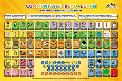 Library Communication Board - Playground Communication Boards