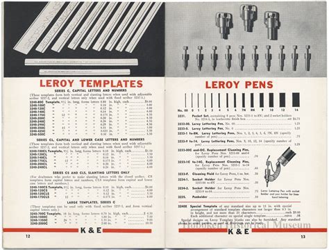 Leroy Lettering Sets Catalog (1939) - Fonts In Use | Lettering, Letter ...