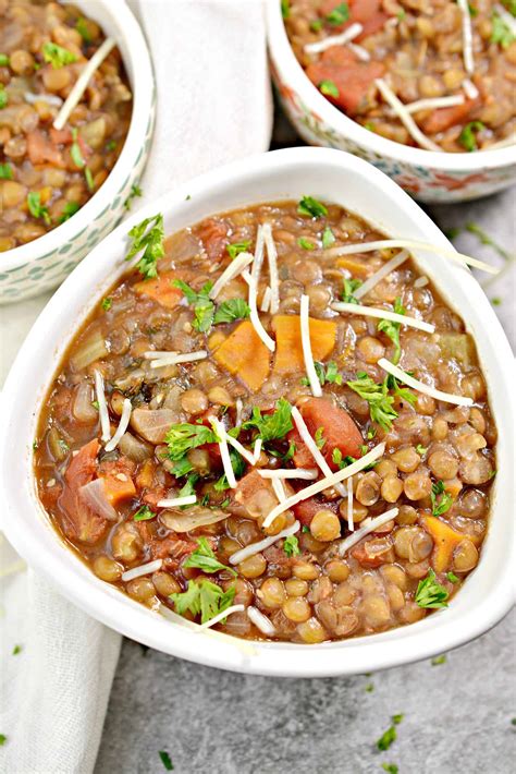 Instant Pot Lentil Soup Recipe | Sweet Pea's Kitchen