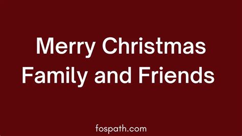 60 Christmas Card Messages for Family and Friends - Fospath