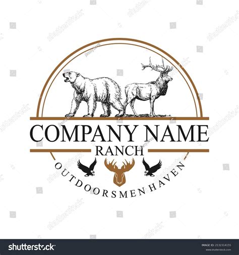 Ranch Classic Vector Logo Design Stock Vector (Royalty Free) 2132314155 ...