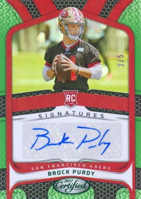 2022 Certified Brock Purdy Signatures #/5 - Rookiecard