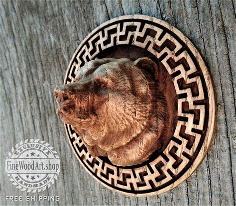 Bear Svastica Fylfot Cross Swastica Pagan Symbol Viking Home | Etsy