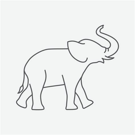 Elephant logo icon. Simple elephant design symbol. Elephant logo sign vector illustration design ...