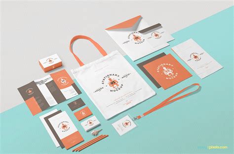 Free Business Stationery Mockup Scene on Behance