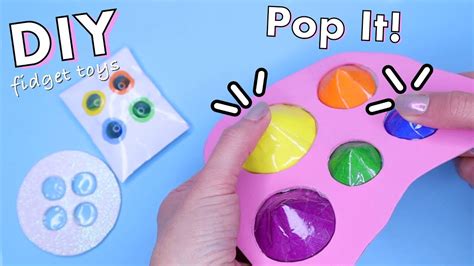 DIY Pop It Fidgets! Viral TikTok fidget toys - YouTube