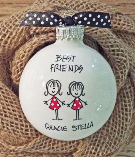 Girlfriend Gift, Best Friend Ornament , Friendship Ornament, Gift for Teen Girl, Personalized ...