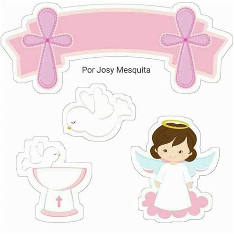 Girl First Communion Free Printable Cake Toppers. | Oh My First Communion!