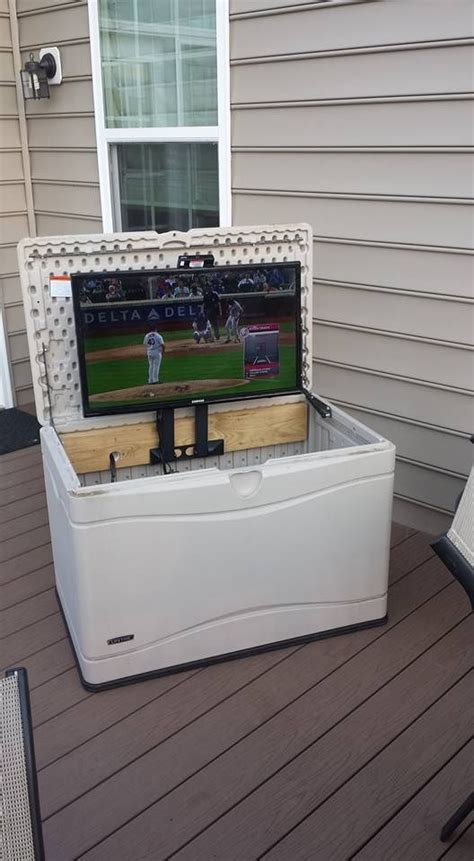 All Weather Tv Cabinet 2020 | Outdoor tv cabinet, Outdoor tv box, Deck tv ideas