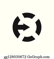 74 Letter E Simple Arrow Geometric Circle Logo Vector Clip Art ...