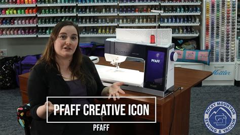 Pfaff Creative Icon sewing machine - embroidery overview - YouTube