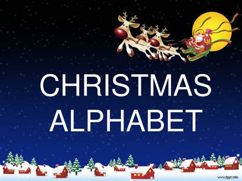 Christmas Alphabet Song PowerPoint | Teaching Resources