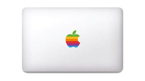 How to apply MacBook retro logo sticker on space grey MacBook lid - YouTube