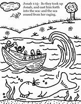 Jonah And The Whale Coloring Pages sketch template