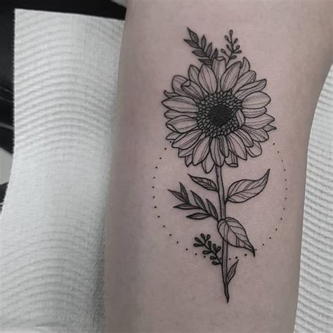 50+ Gorgeous Sunflower Tattoo Ideas to Brighten up Your Day | Sunflower ...