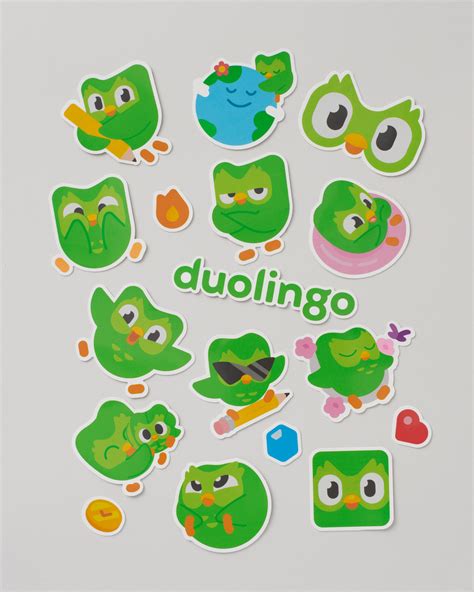 Duo Sticker Pack - Duolingo Store