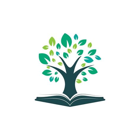 Tree With Book Education Logo Template. 11474692 Vector Art at Vecteezy