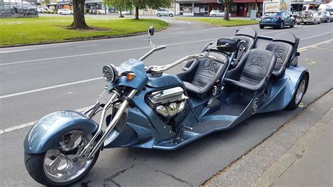 Best v8 Trike 350 Chev motorbike in the world and one of a kind Dunedin NZ - YouTube