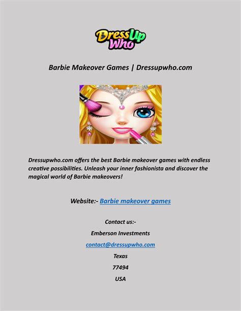 PPT - Barbie Makeover Games Dressupwho com PowerPoint Presentation ...