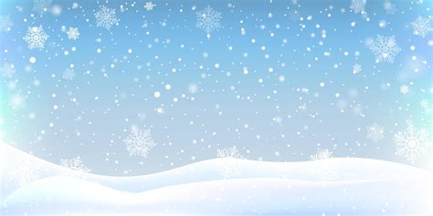 winter christmas landscape background decoration with falling beautiful shining snow, snowy ...