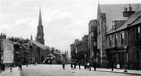 Tour Scotland: Old Photograph East High Street Forfar Scotland