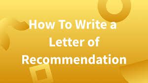 Recommendation letter sample doc | IMBERE