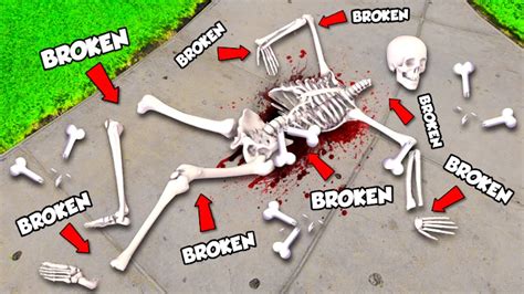 Breaking EVERY BONE As SKELETON In GTA 5! - YouTube