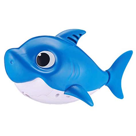 Robo Alive Junior Baby Shark Battery-Powered Sing and Swim Bath Toy by ZURU - Daddy Shark (Blue ...