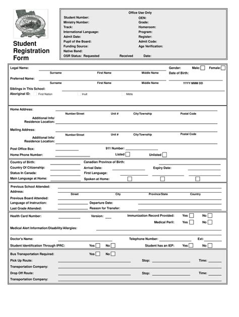 School Registration Form 2020-2021 - Fill and Sign Printable Template Online | US Legal Forms