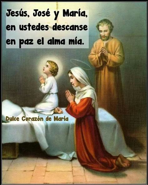 Sagrada Familia Good Night Sweet Dreams, Prayer Room, Holy Family, Spanish Quotes, Bible Verses ...