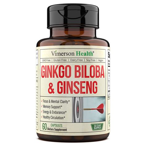 Best GINKGO BILOBA & GINSENG Supplement - MEMORY, FOCUS & BRAIN Health ...