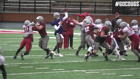 WSU Football Scrimmage Highlights 4.7 - YouTube