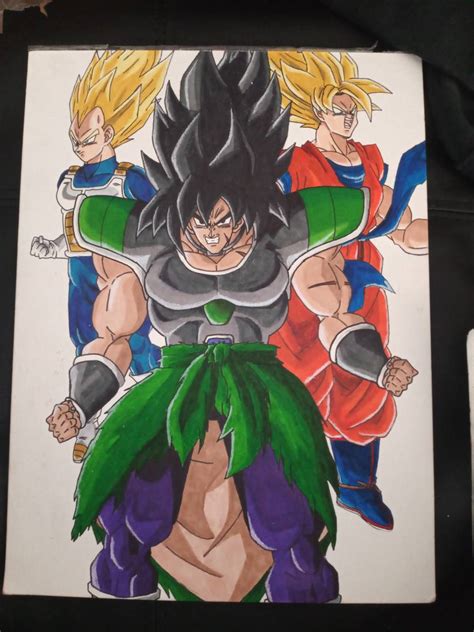 broly movie poster colored by 1992diaz on DeviantArt