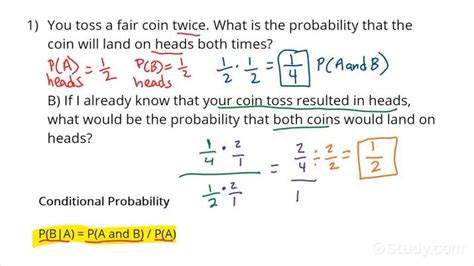 Computing Basic Conditional Probability | Algebra | Study.com