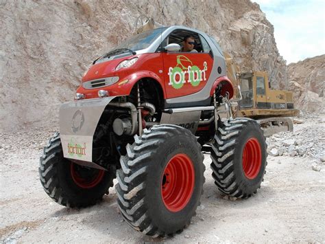 This is a lifted smart car. : r/funny