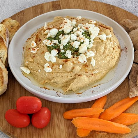 Fresh Zhug & Feta Cheese Chunky Hummus - Just Maika Cooking