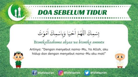 √ Doa Sebelum Tidur Islam Arab Latin dan Artinya Sesuai Sunnah