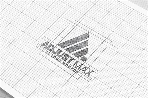 Premium PSD | Pencil Sketch Logo Mockup Template